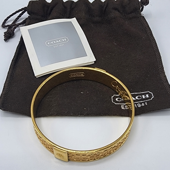 Coach Gold Bangle - Picture 2 of 2